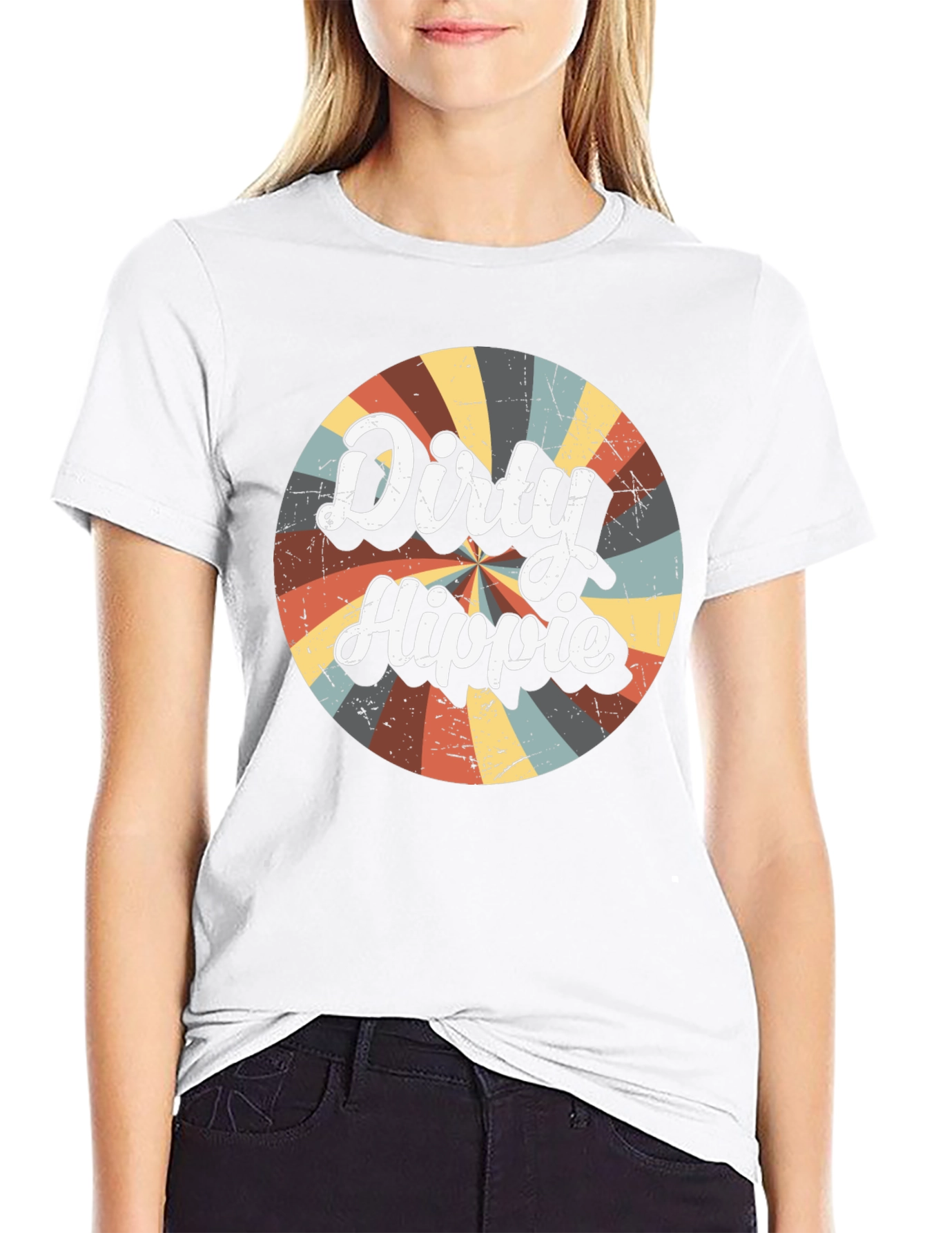 Dirty Hippie Retro Graphic T-Shirt