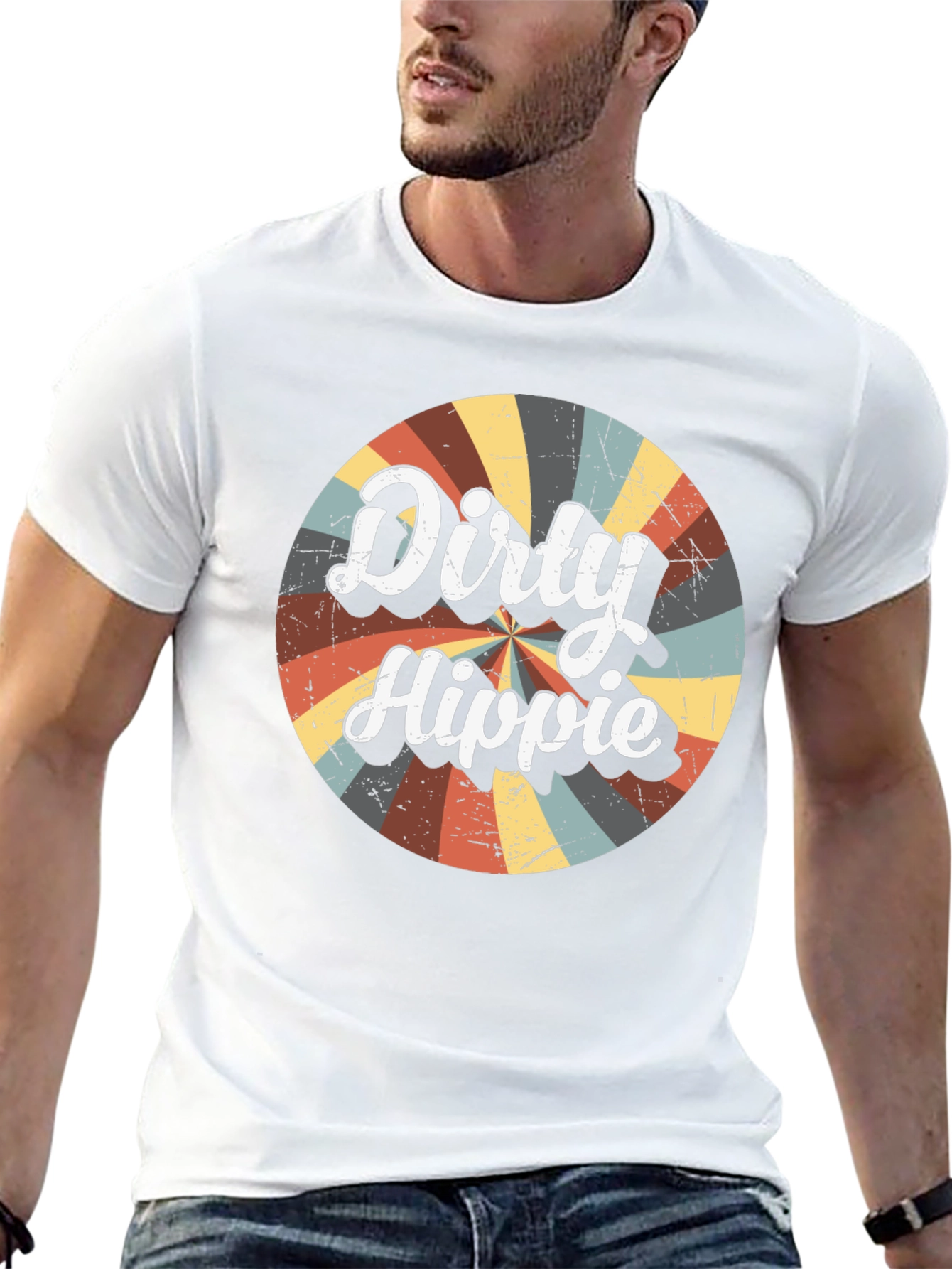 Dirty Hippie Retro Graphic T-Shirt