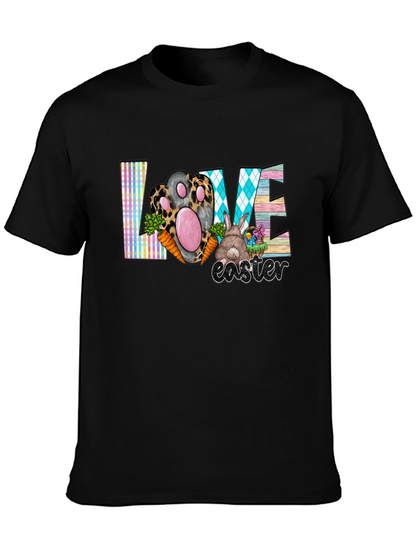 Easter Love T-Shirt Cute Bunny Paw Graphic Tee