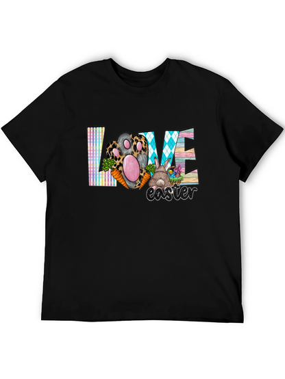Easter Love T-Shirt Cute Bunny Paw Graphic Tee
