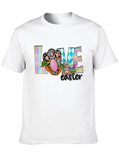 Easter Love T-Shirt Cute Bunny Paw Graphic Tee