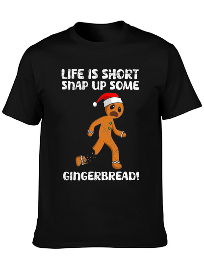 Life Is Short Gingerbread Graphic Tee