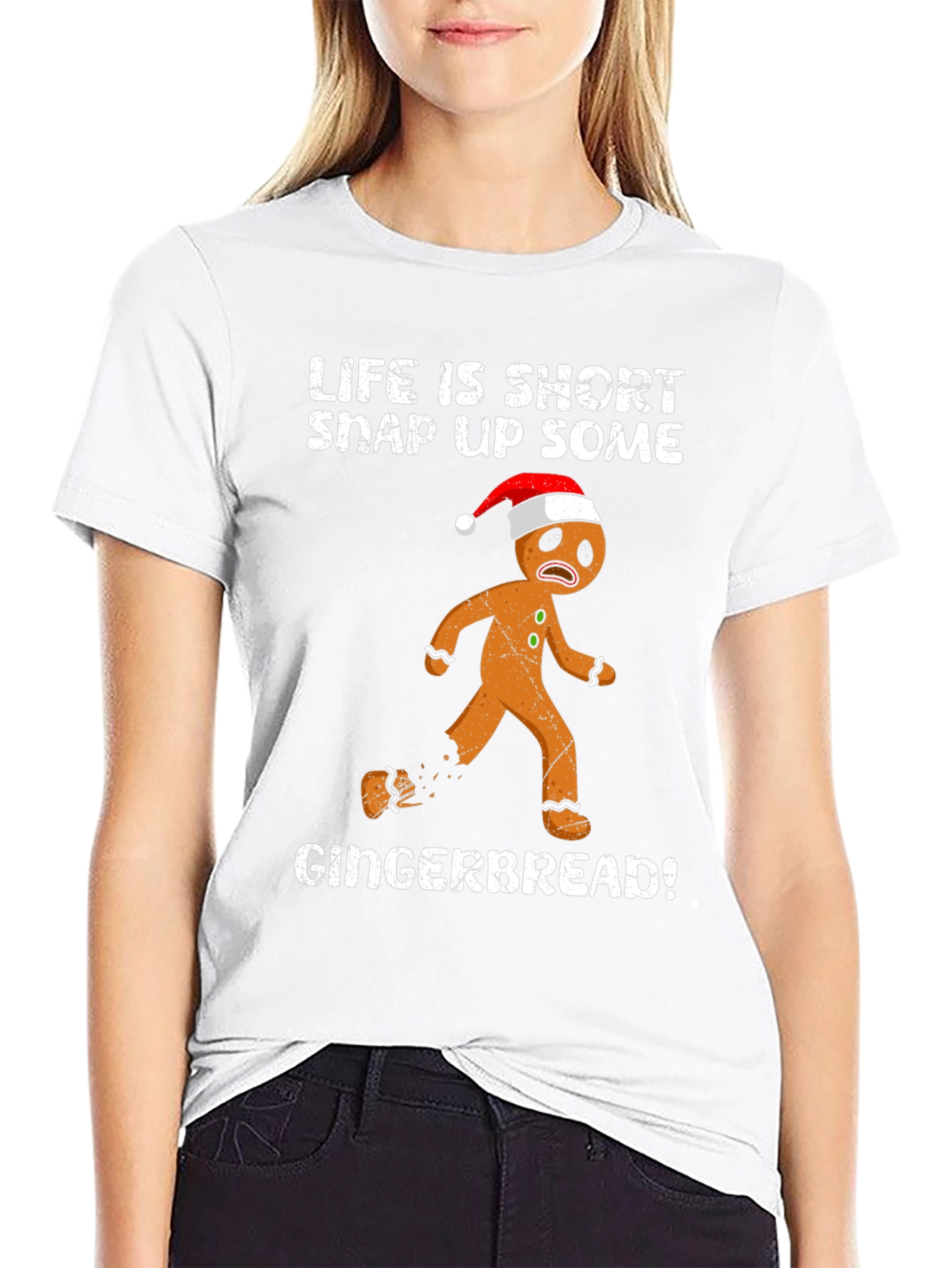 Life Is Short Gingerbread Graphic Tee