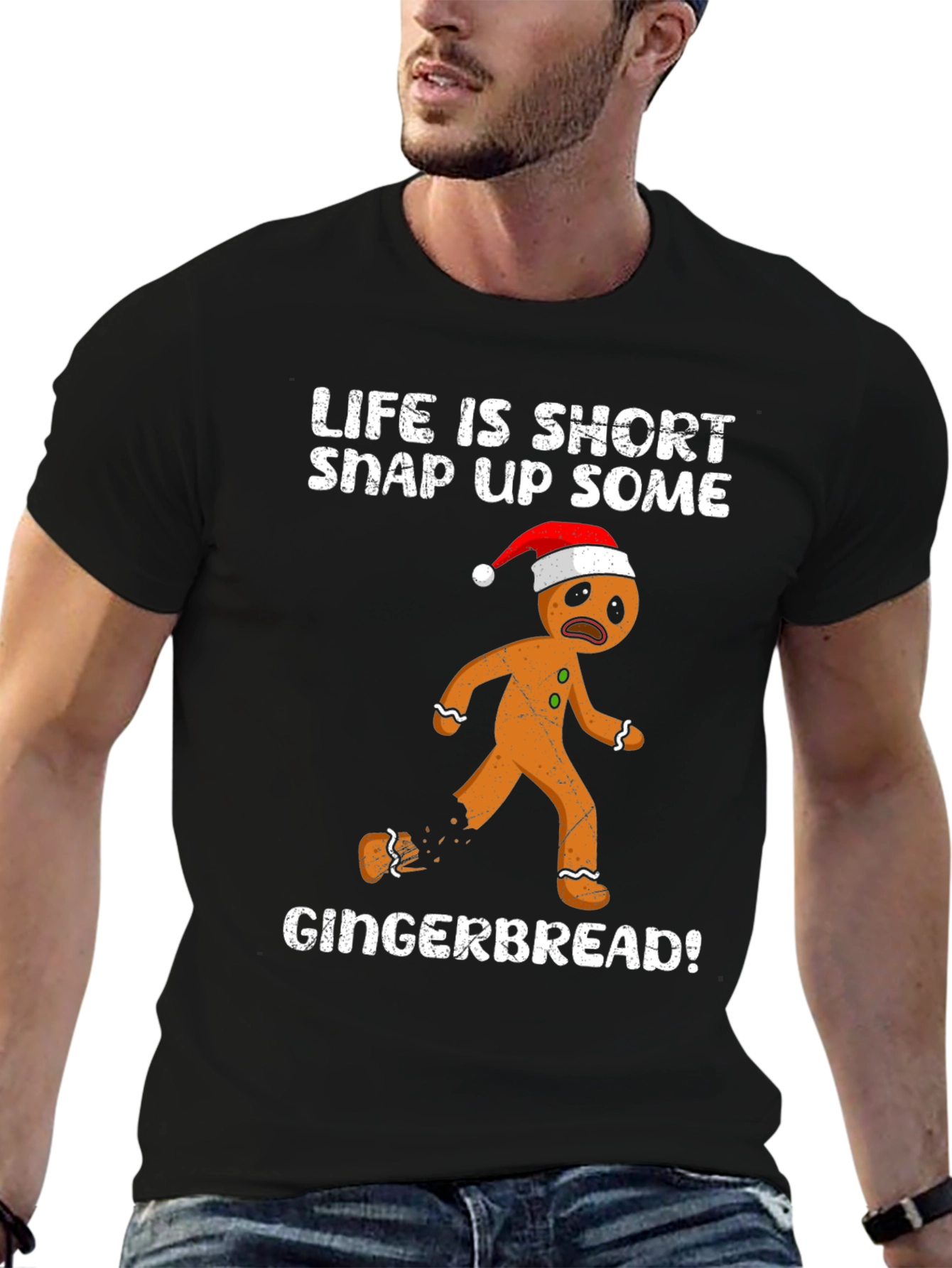 Life Is Short Gingerbread Graphic Tee