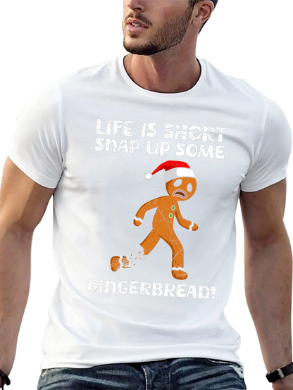 Life Is Short Gingerbread Graphic Tee