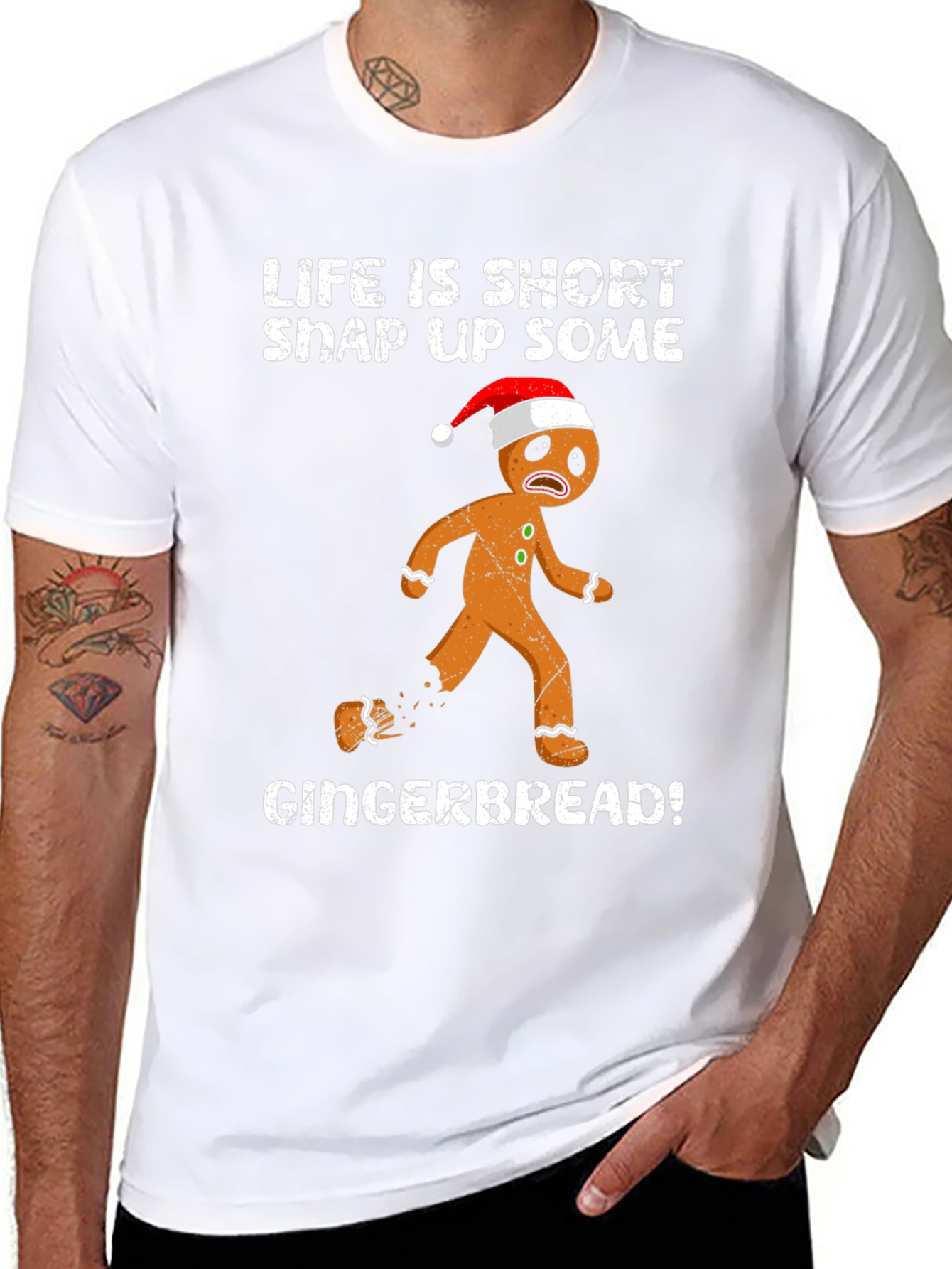 Life Is Short Gingerbread Graphic Tee