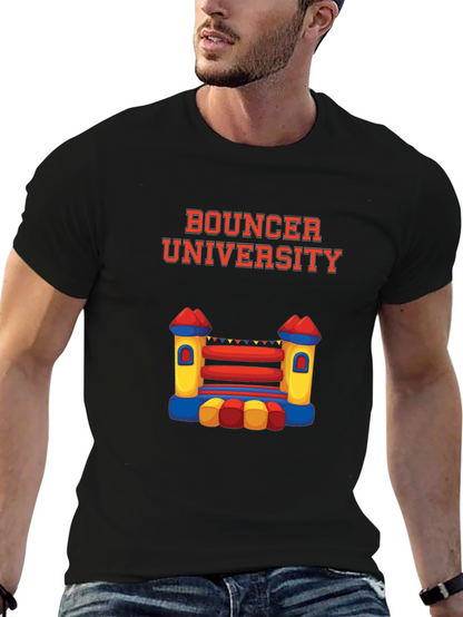 Bouncer University Black Graphic Tee