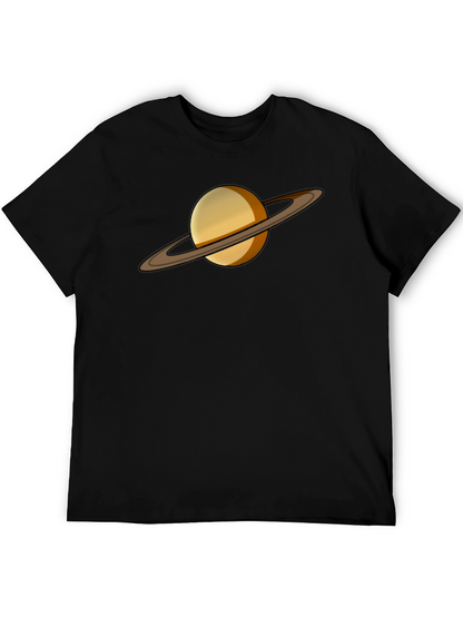 Saturn Graphic Tee - Celestial Style T-Shirt
