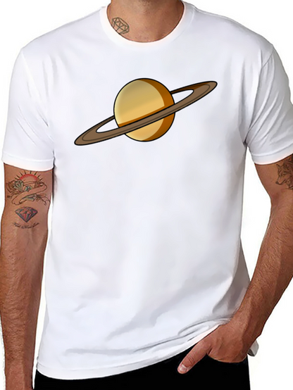 Saturn Graphic Tee - Celestial Style T-Shirt