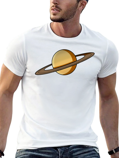 Saturn Graphic Tee - Celestial Style T-Shirt