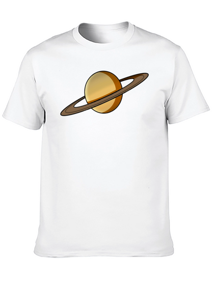 Saturn Graphic Tee - Celestial Style T-Shirt