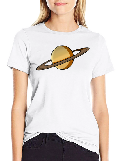 Saturn Graphic Tee - Celestial Style T-Shirt
