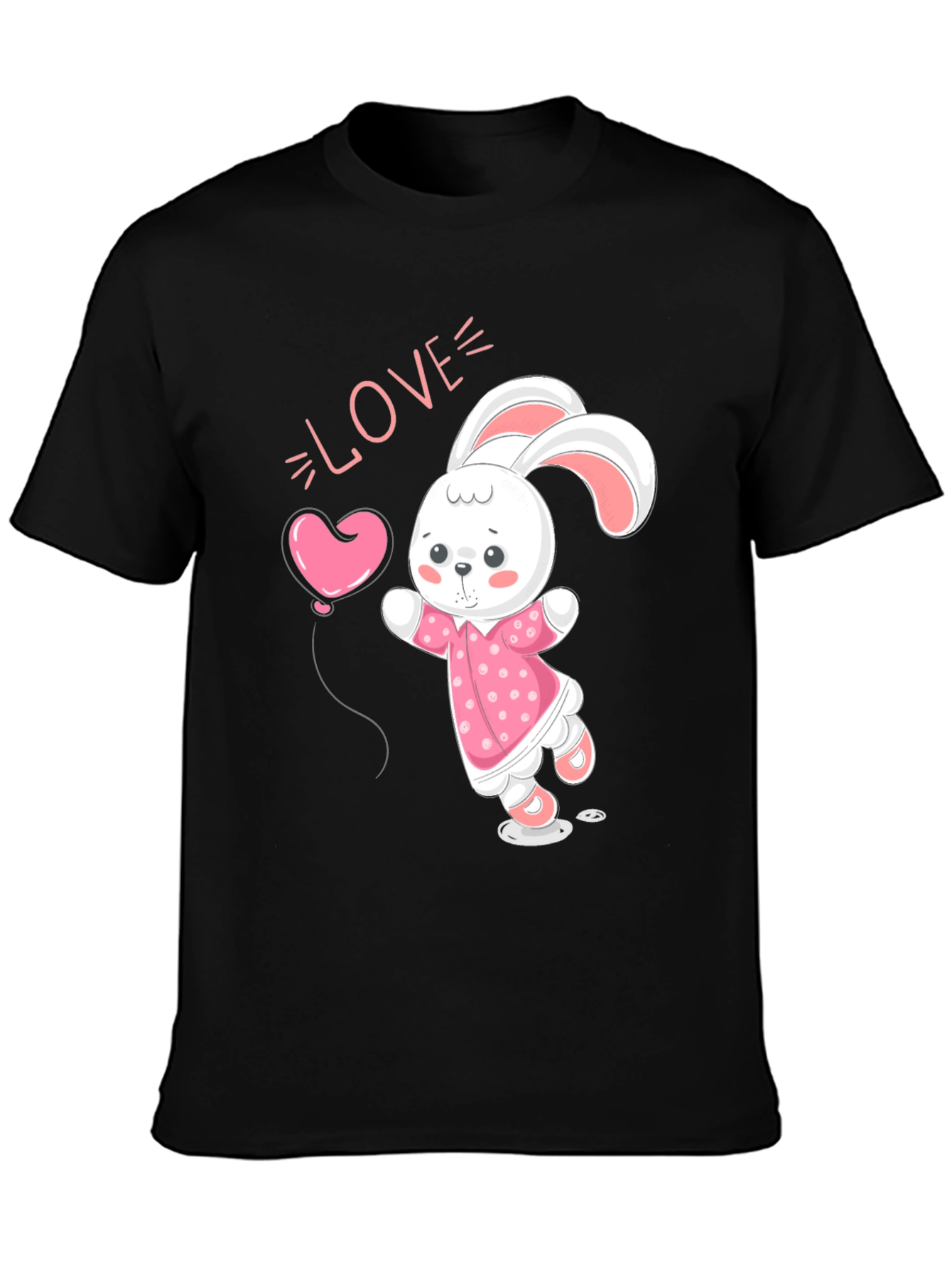 Cute Bunny Love Graphic T-Shirt