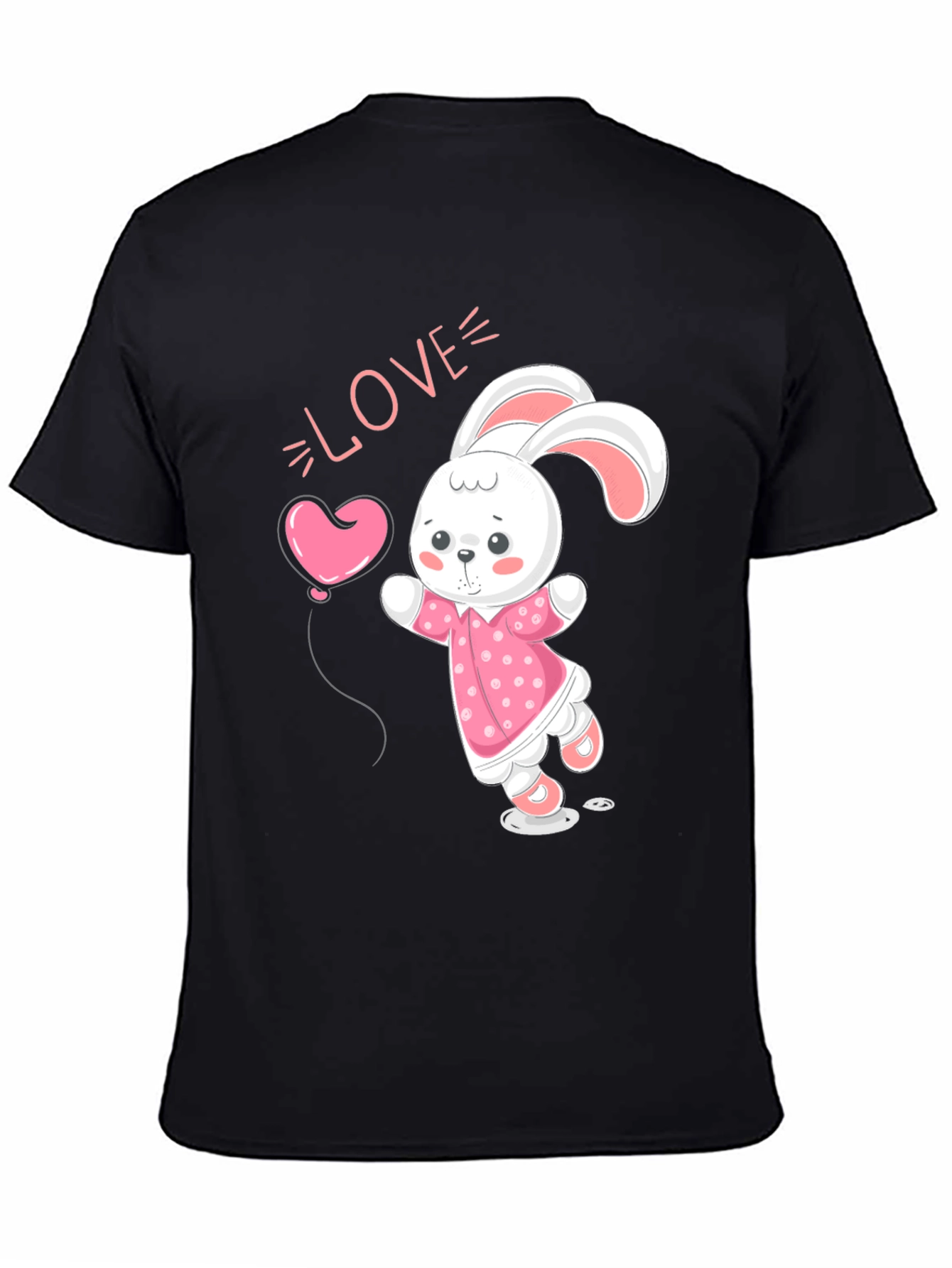 Cute Bunny Love Graphic T-Shirt
