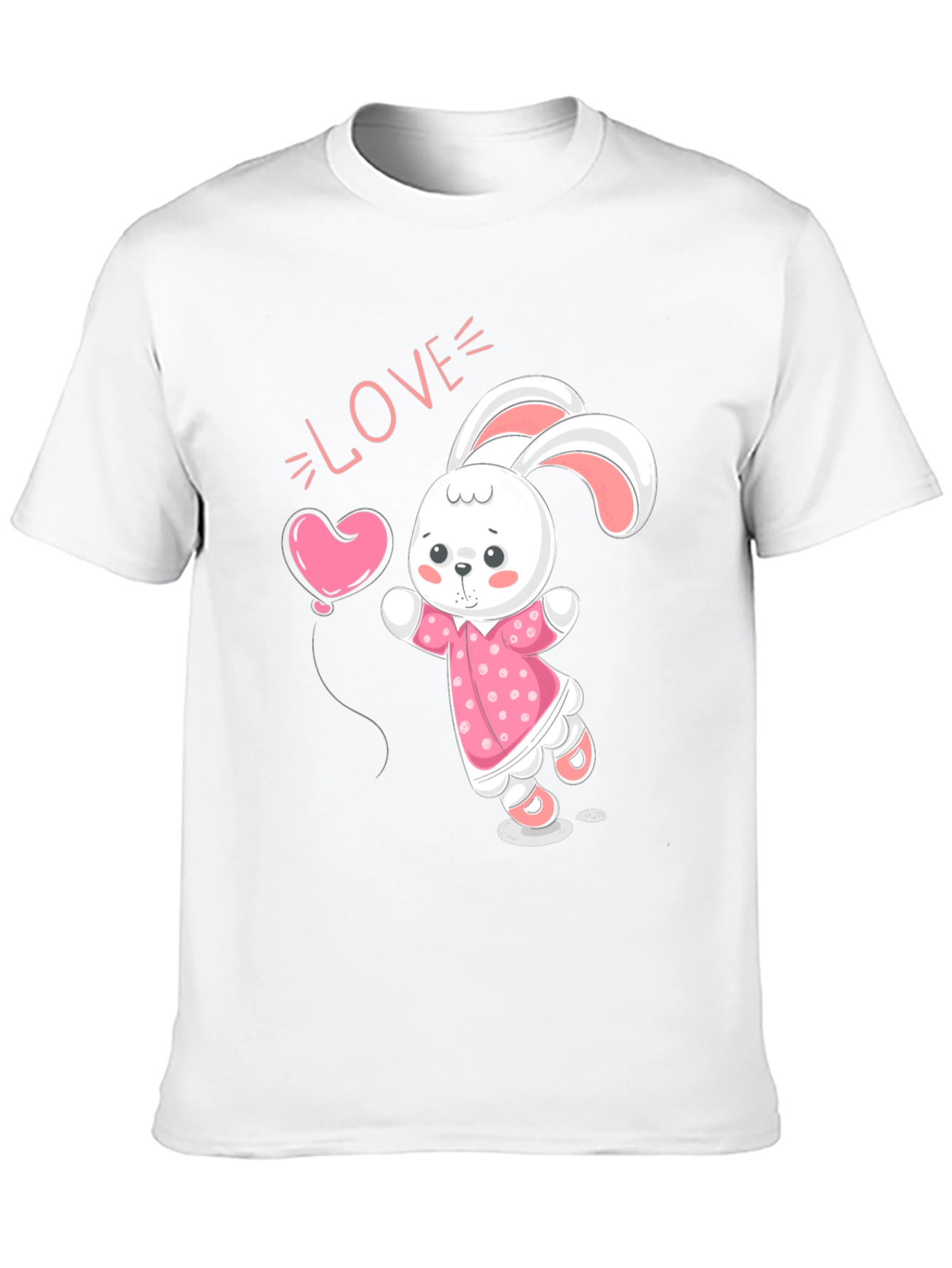Cute Bunny Love Graphic T-Shirt