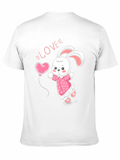 Cute Bunny Love Graphic T-Shirt