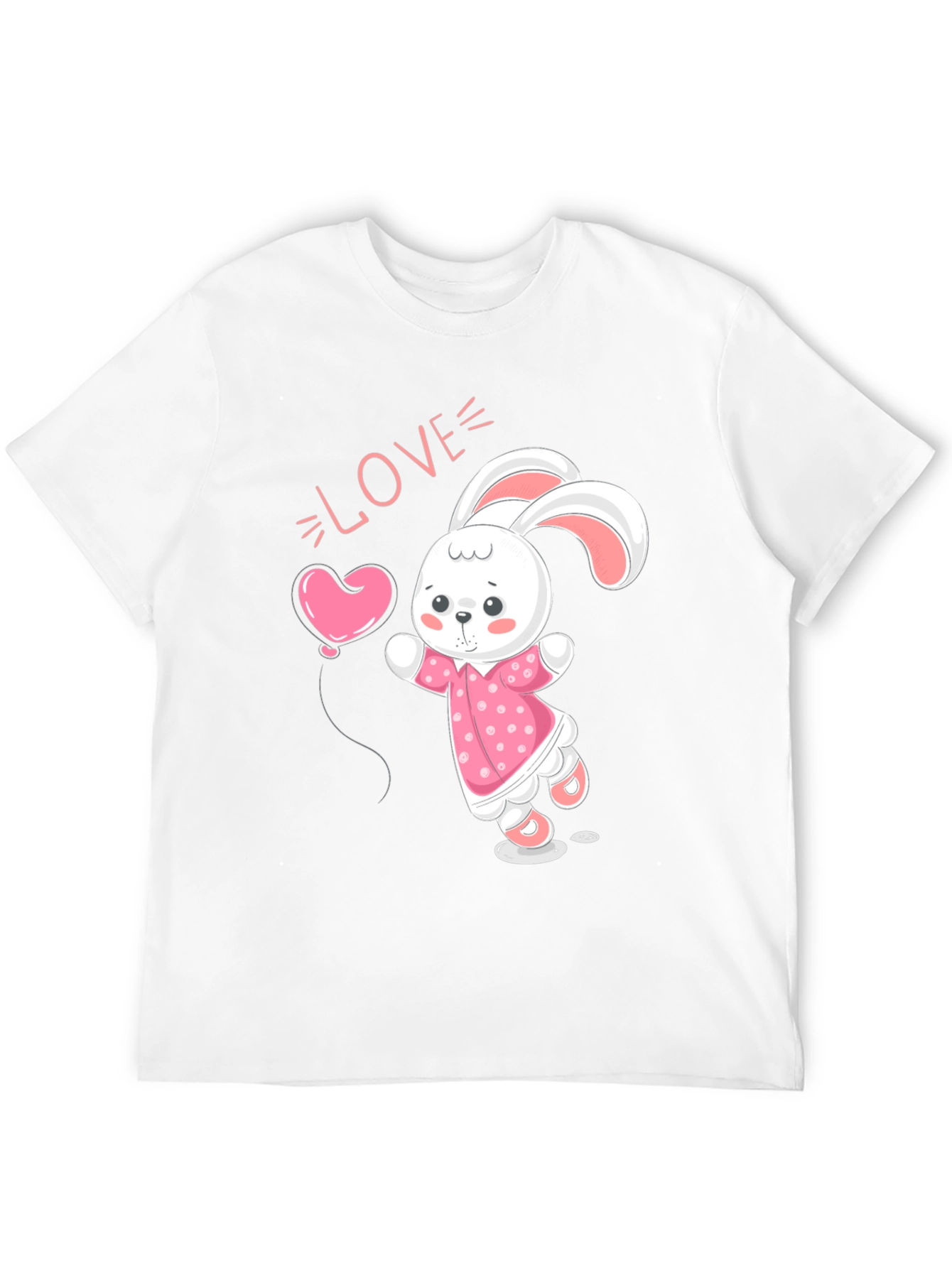 Cute Bunny Love Graphic T-Shirt