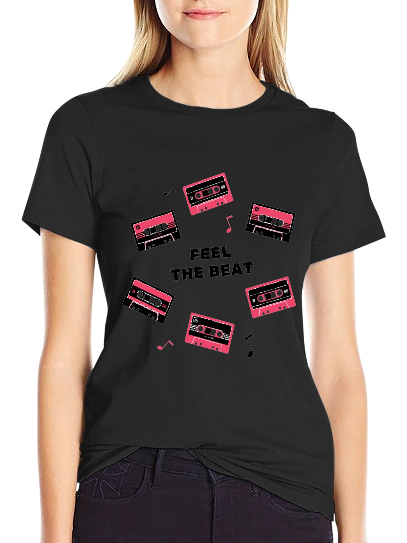 Feel the Beat Cassette Tape T-Shirt
