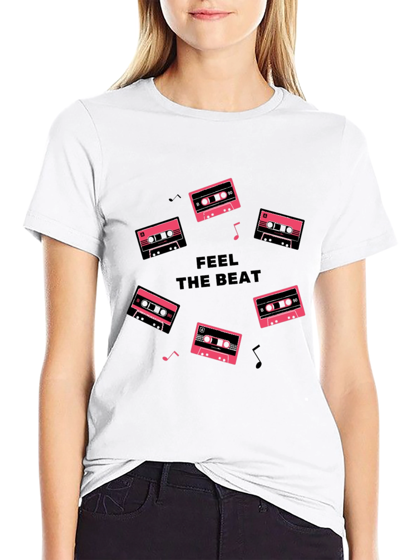 Feel the Beat Cassette Tape T-Shirt
