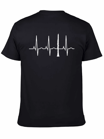 Clarinet Heartbeat T-Shirt - Music Lover Tee