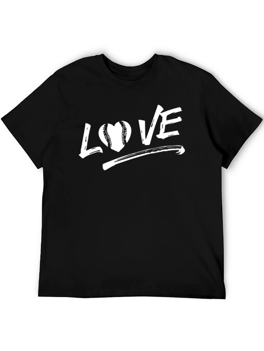 Love Baseball Black T-Shirt