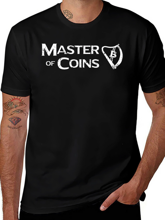 Master of Coins Black Graphic Tee