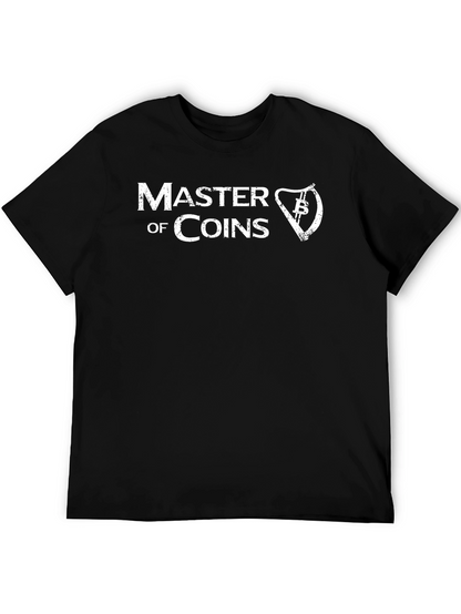 Master of Coins Black Graphic Tee