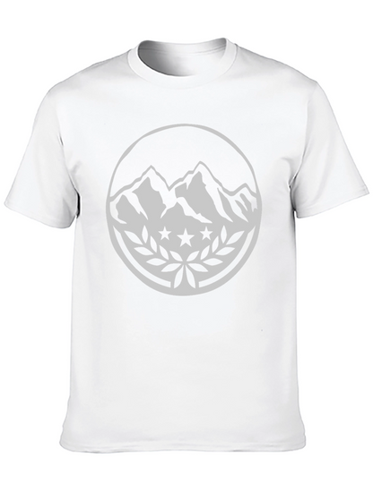 Mountain Stars Graphic Black T-Shirt