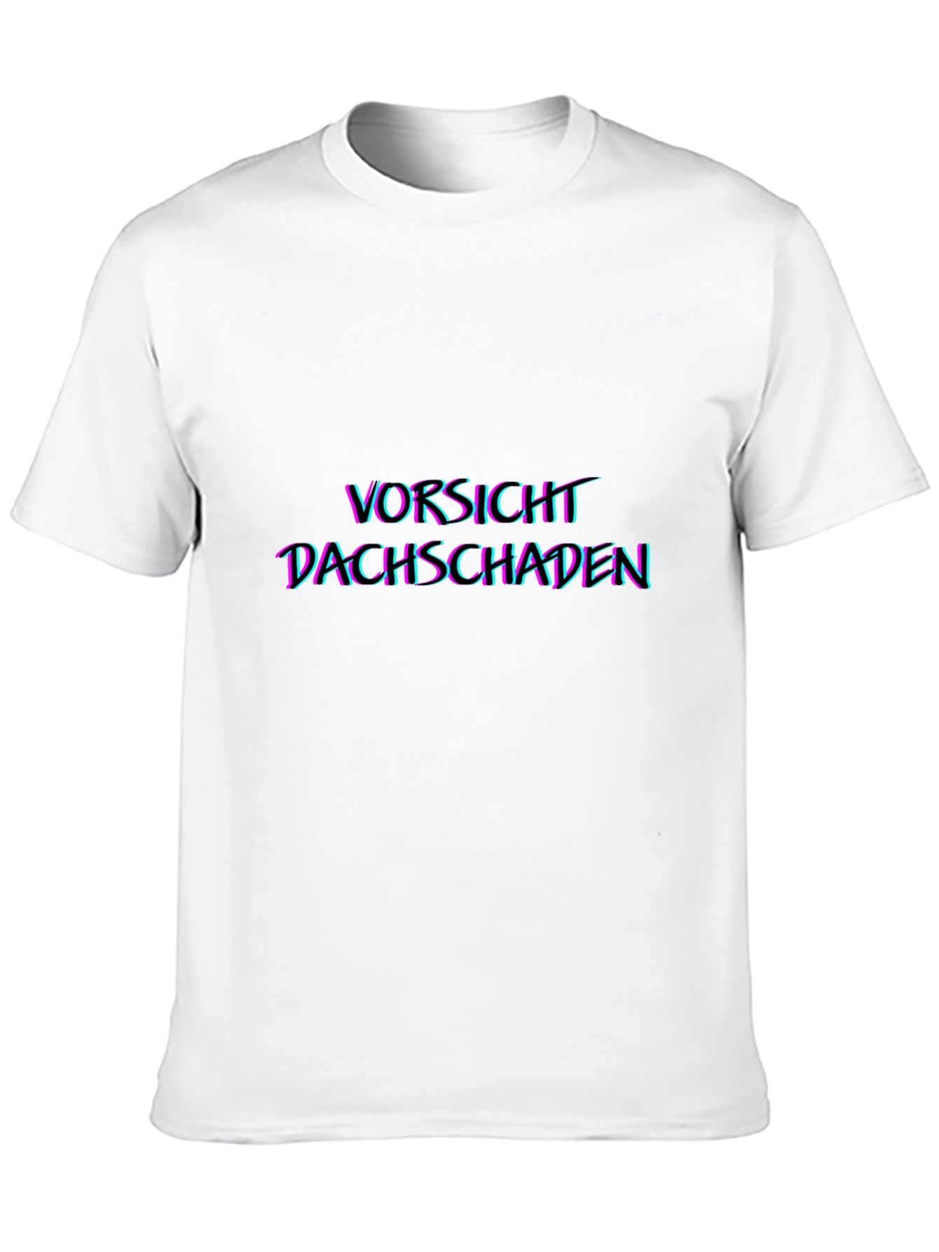 Vorsicht Dachschaden Graphic Tee - Black