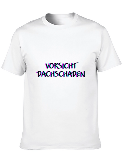 Vorsicht Dachschaden Graphic Tee - Black