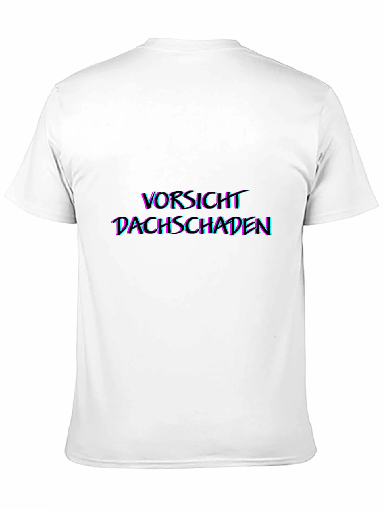 Vorsicht Dachschaden Graphic Tee - Black