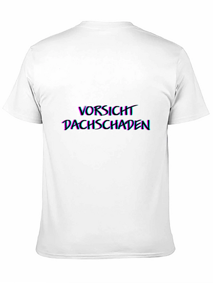 Vorsicht Dachschaden Graphic Tee - Black