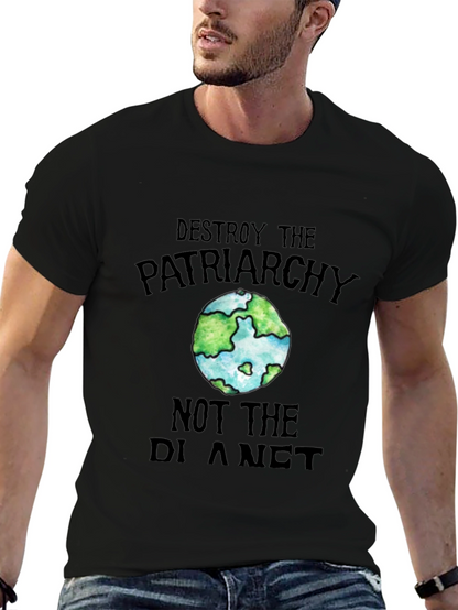Destroy Patriarchy Earth Graphic Tee