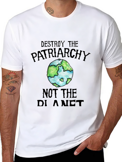 Destroy Patriarchy Earth Graphic Tee