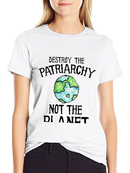 Destroy Patriarchy Earth Graphic Tee