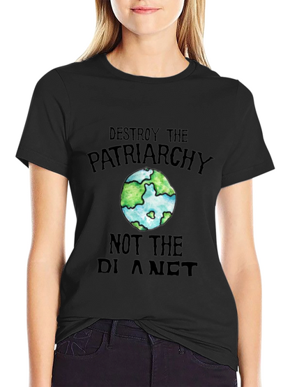 Destroy Patriarchy Earth Graphic Tee