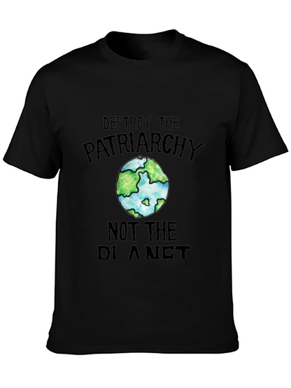 Destroy Patriarchy Earth Graphic Tee