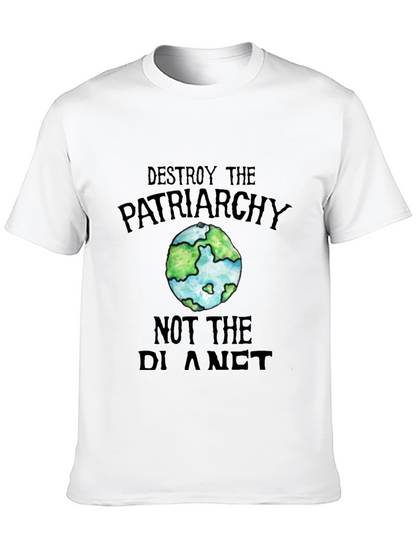 Destroy Patriarchy Earth Graphic Tee