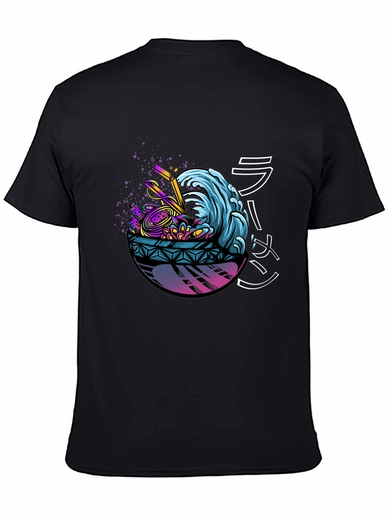 Ramen Wave Graphic Tee - Unique Design Soft Fabric