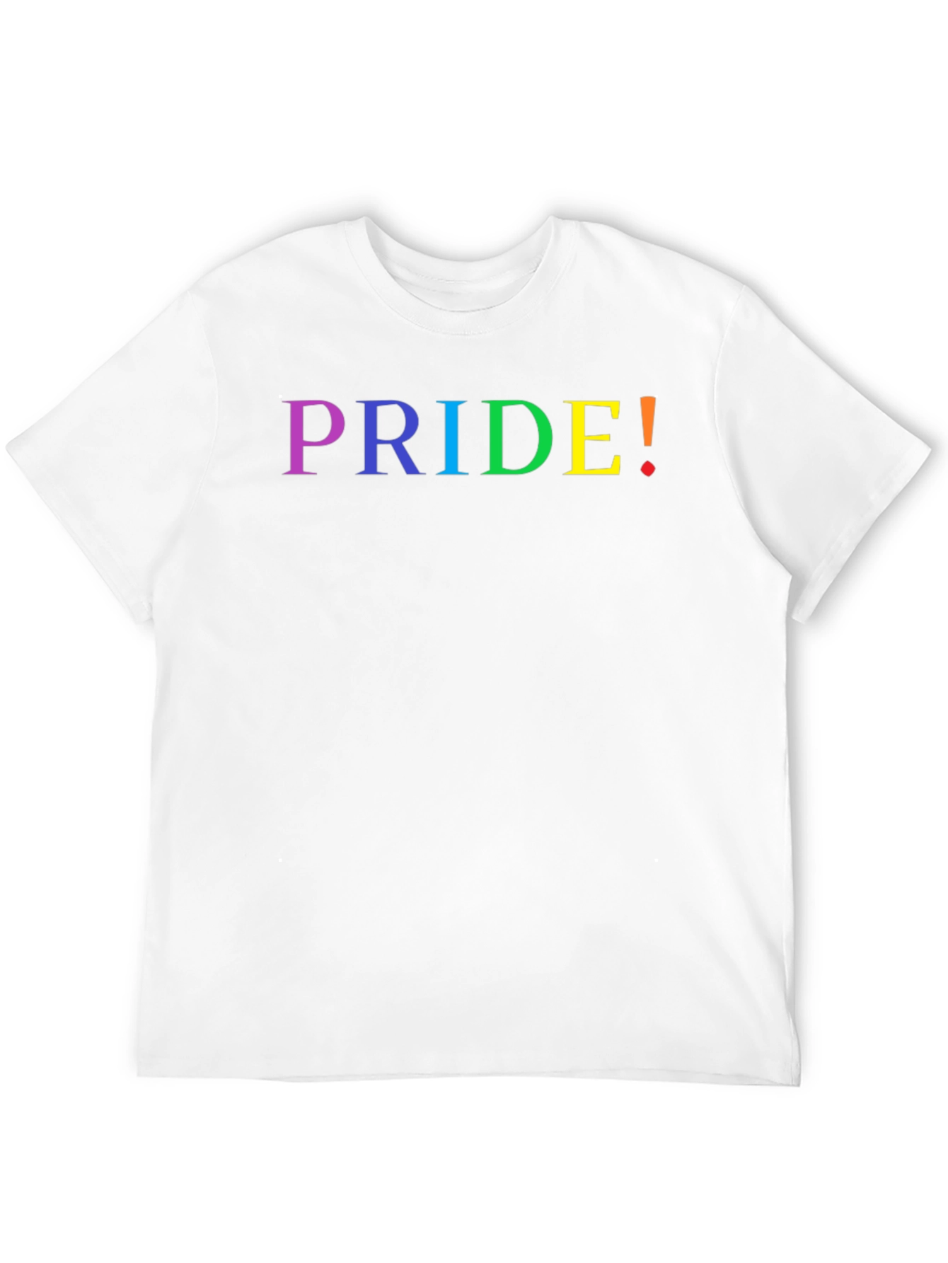 Pride Rainbow Text Black T-Shirt