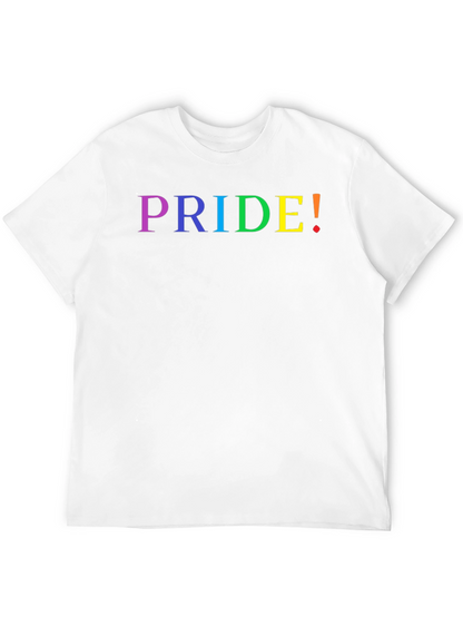Pride Rainbow Text Black T-Shirt