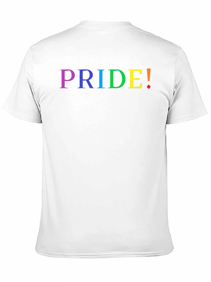 Pride Rainbow Text Black T-Shirt