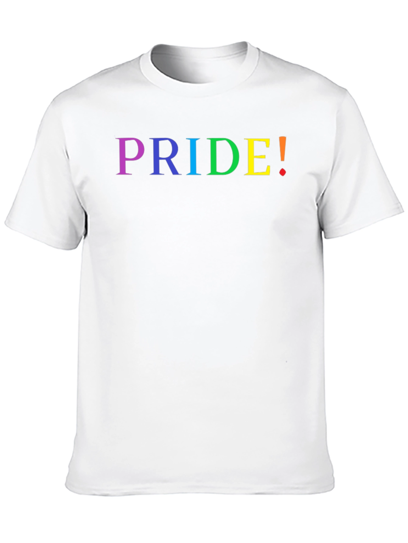Pride Rainbow Text Black T-Shirt