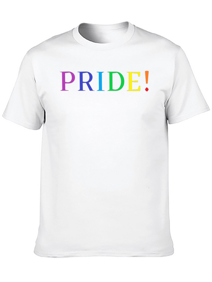 Pride Rainbow Text Black T-Shirt