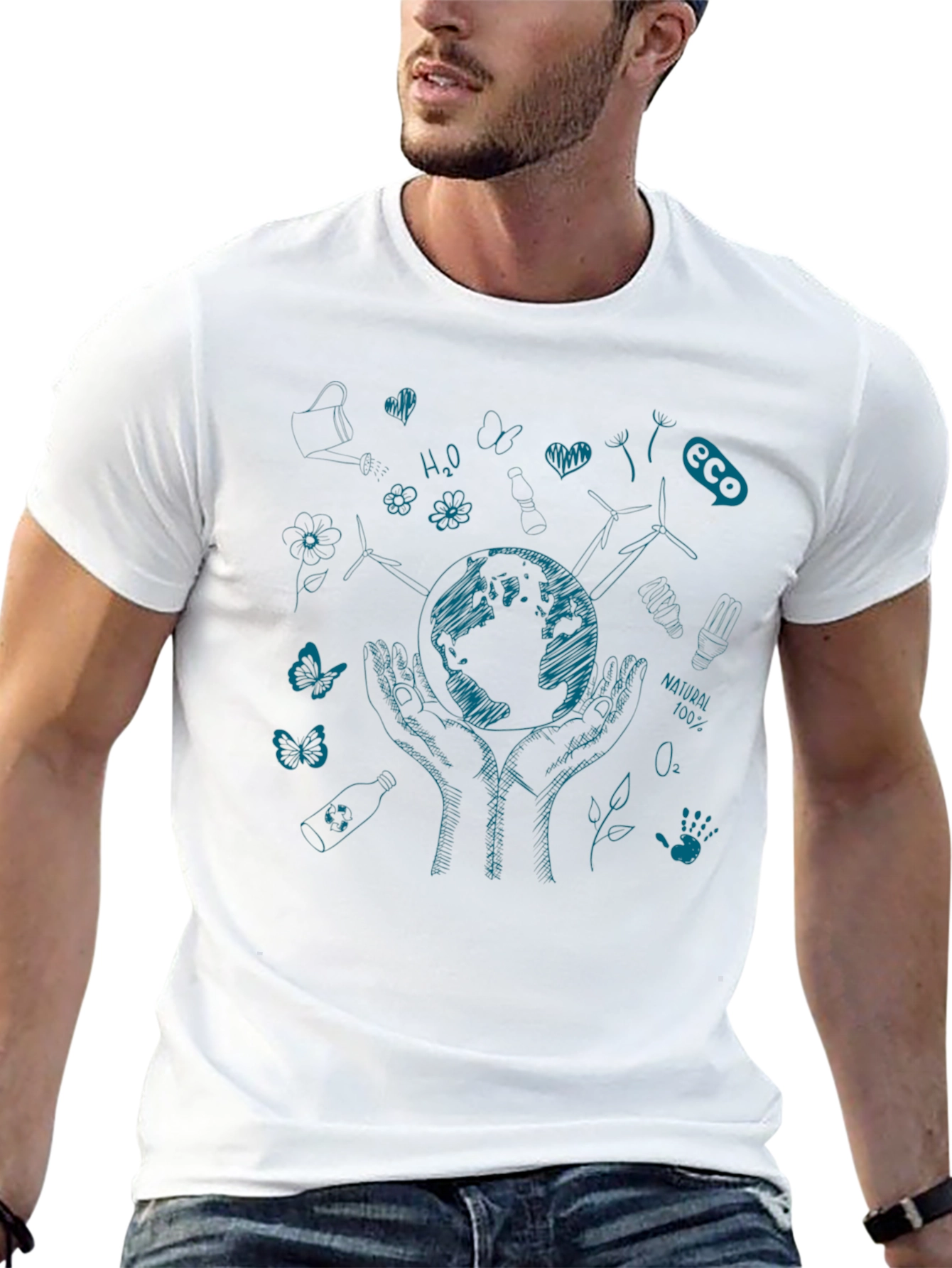 Eco-Friendly Graphic Print T-Shirt