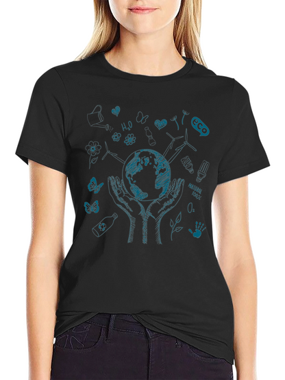Eco-Friendly Graphic Print T-Shirt