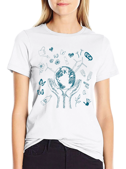 Eco-Friendly Graphic Print T-Shirt