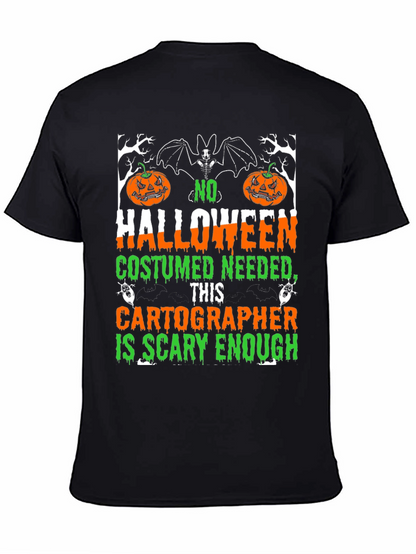 Halloween Cartographer T-Shirt - Scary Enough Costume Tee