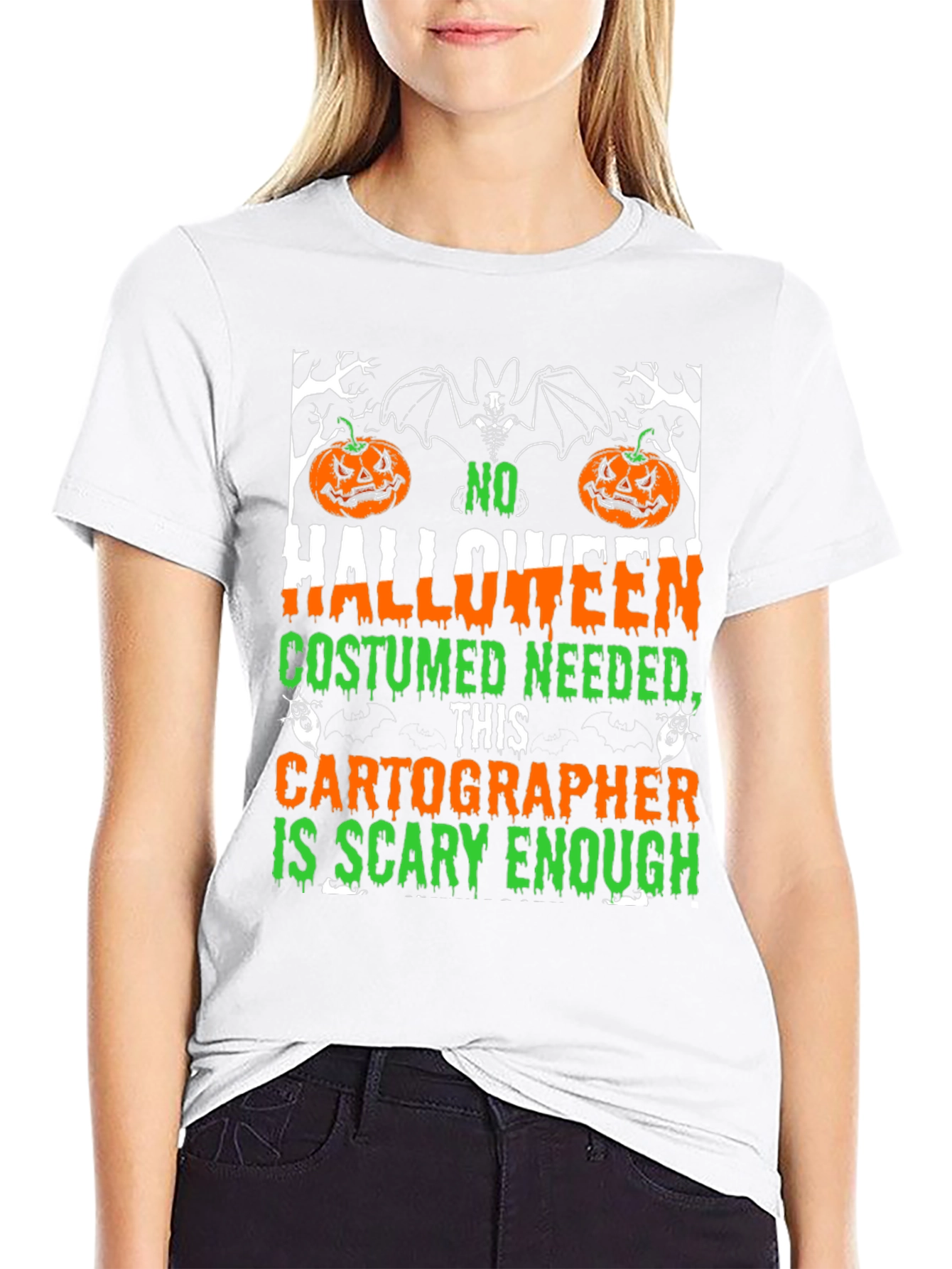 Halloween Cartographer T-Shirt - Scary Enough Costume Tee