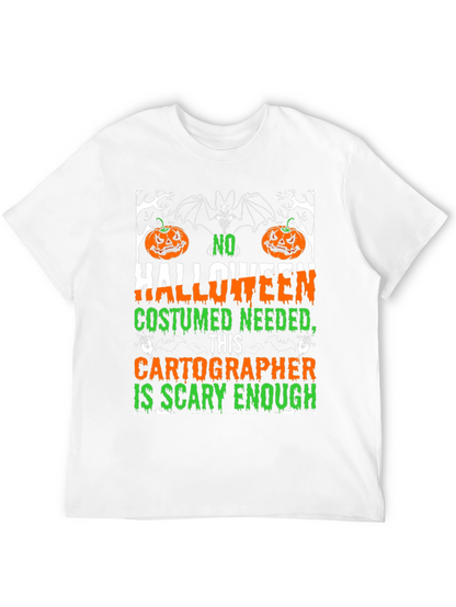 Halloween Cartographer T-Shirt - Scary Enough Costume Tee